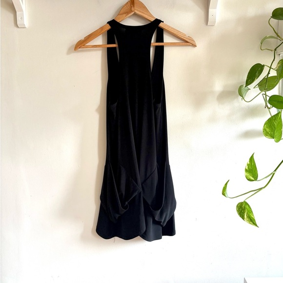 Sympli Black Avant-Garde Asymmetrical Tank Top ( fits S-M) - Picture 4 of 5